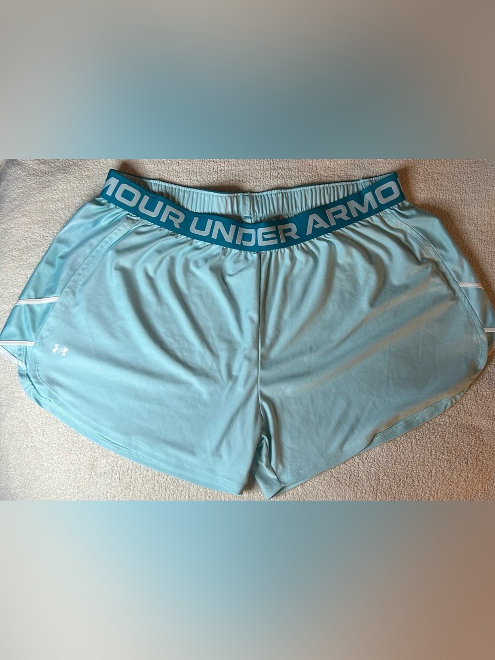 Under Armour Light Aqua Athletic Shorts 3x